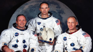 Picture of Apollo 11 Astronauts Armstrong, Collins, & Aldrin Circa 1969 - Reversal Analysis on News Conference